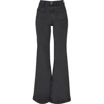URBAN CLASSICS Vintage Flared Jeans Black Washed 29
