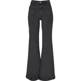 URBAN CLASSICS Vintage Flared Jeans Black Washed 29