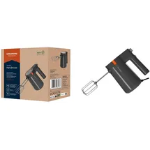 Beko Grundig HM 5320 Handmixer, 425 W Leistung, 5 Geschwindigkeitsstufen + Turbostufe, Hochwertige Edelstahl-Aufsätze, Spülmaschinengeeignetes Zubehör, Grau/Terracotta