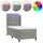 vidaXL Boxspringbett 100 x 200 cm Hellgrau