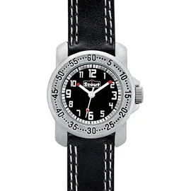 Scout 280376033 Analog Quarz Uhr Gehäusefarbe Schwarz Armbandtyp Lederimitat Armbandfarbe Schwarz