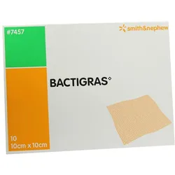 Bactigras Antiseptische Paraffingaze 10x 10 St