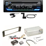 JVC KD-DB922BT Bluetooth DAB USB CD Einbauset für Audi A3 8L A6 4B - Weiß