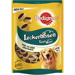 Pedigree Leckerbissen Mini-Happen Käse-Rind Hundesnack 6 x 140 Gramm