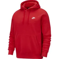 Nike Sportswear Club Fleece Hoodie University Red/University Red/White M