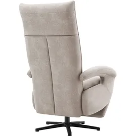 sit&more TV-Sessel Zoe Polyester 74 x 112 x 82 cm grau mit Kopfteilverstellung & 360 Drehfunktion