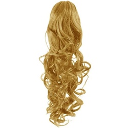Fashiongirl Clip In Pferdeschwanz Haarverlängerung #27 Mittelblond - Gelockt 