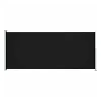 VidaXL Seitenmarkise Ausziehbar 220x500 cm Schwarz