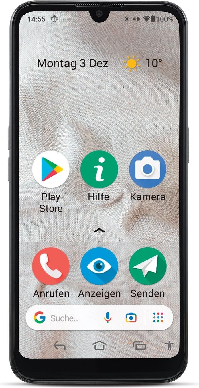 Doro 8100 (32 GB, Grau, Grey, 6", Single SIM, 4G), Smartphone, Grau