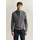 GANT Strickjacke Micro Textured Cotton Zip Regular fit mit Stehkragen grau XL (56)