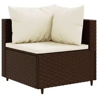 vidaXL 8-tlg Garten-Lounge-Set mit Kissen Braun Poly Rattan Modell 19