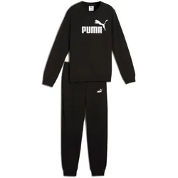 PUMA Essentials No.1 Logo French Terry Crew Jogginganzug Jungen 01 - PUMA black 140