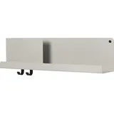 Muuto Folded Wandregal, 63 x 16,5 cm, grau