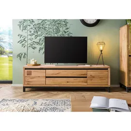 Massivmoebel24 VILLANDERS TV-Board 190x40x56 cm Beige Massivholz