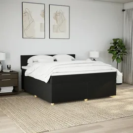 vidaXL Boxspringbett 180 x 200 cm Schwarz