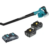 Makita DUB186PTE Akku-Laubbläser 18 V / 2x 5,0 Ah Akku + Doppelladegerät