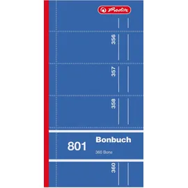 Herlitz Bonbuch 801 360 Abrisse farbig sortiert
