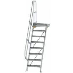 MUNK Aluminium-Treppe Plattform 60° 8 Stufen