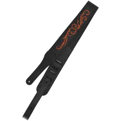 Taylor Nouveau Strap Black Leather I - Gitarrengurt