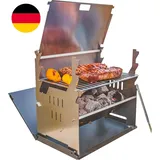 FENNEK Grill Und Zubehör | Mobiler Und Steckbarer Holzkohle-Grill Aus Edelstahl