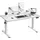 JUMMICO Höhenverstellbar Schreibtisch 120 x 60 cm Weiß