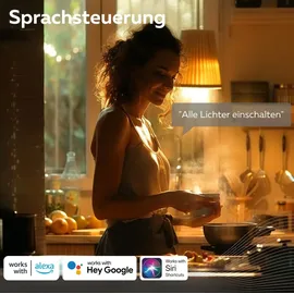 Calex Smart LED Lampe, E27, ST64, Gold Filament, warmweißes Licht, dimmbar, WLAN App- & Sprachsteuerung, 3er Pack