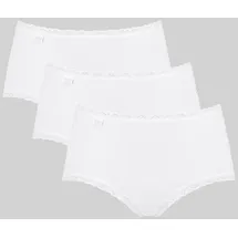 SLOGGI 24/7 Cotton Lace Midislip 3 St. Weiß 46