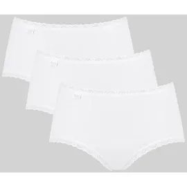 SLOGGI 24/7 Cotton Lace Midislip 3 St. Weiß 46