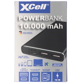 XCell Li-Poly Powerbank 10000mAh USB Type C + 2x QC3.0