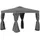 Outsunny Gartenpavillon 2,96 x 2,96 m inkl. 4 Seitenteile Dunkelgrau