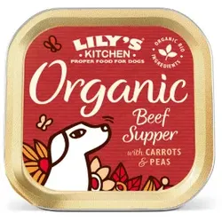 Lily's Kitchen Organic Supper Rind Pate Nassfutter Hund 11 x 150 g