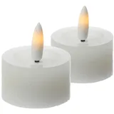 441 LED Teelichter Lina 4,5 cm 2 St. weiß