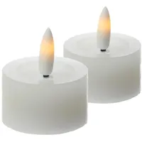 441 LED Teelichter Lina 4,5 cm 2 St. weiß