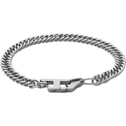 Armband DIESEL "Schmuck Geschenk Edelstahl Armschmuck Gliederarmband, DX1510040", silber (edelstahlfarben), Armbänder, Edelstahl