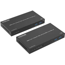 Vivolink USB3.2 Gen 1 Extender 100m KVM Switch, Schwarz