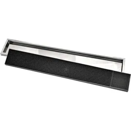 Was Bar Zubehör, Barmatte mit Edelstahlrahmen, - 61x10cm"