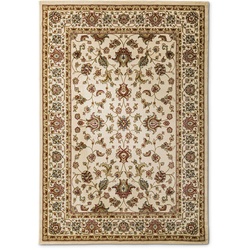 Orientteppich Kaschan 160 x 230 cm Polypropylen Beige Creme