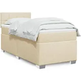 vidaXL Boxspringbett 160 x 200 cm Creme