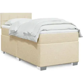 vidaXL Boxspringbett 160 x 200 cm Creme