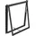 Vitavia Fenster für Gewächshaus Zeus Aluminium schwarz