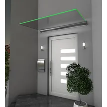 Gutta LED Echtglasvordach 160 x 100 cm klar