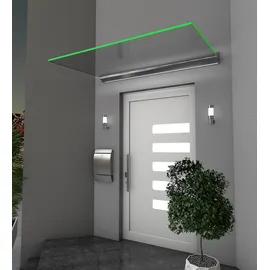 Gutta LED Echtglasvordach 160 x 100 cm klar