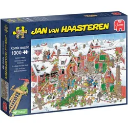 JUMBO SPIELE 20075 Puzzle 1000 Teile Jan van Haasteren - Santa's Village