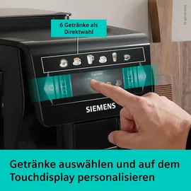 Siemens EQ600 iAroma TP601E09 Klavierlack schwarz