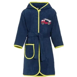Playshoes Frottee-Bademantel Feuerwehr marine, Kindermode (2 - 6 Jahre)