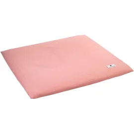 Julius Zöllner Überzug für Wickelauflage aus Musselin Baumwolle - Musselin dusty rose Gr. 85/75