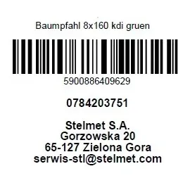 Baumpfahl 160 cm, Ø 8 cm, kesseldruckimprägniert