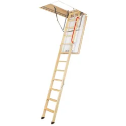 FAKRO Bodentreppe LWT 70x140/305 3-teilig Holz, Raumhöhe bis 305 cm, 3-teilig