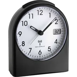 TFA - Wecker - Quarz - Schreibtisch - Schwarz