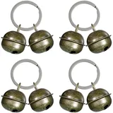 BOBOZHONG Katzenglocke,4 Set Haustier Glocken Haustier Tracker Glocke Hundeglocke Laute Hundeglocken Katzen Glocken Halsband Glöckchen für Hund Katze Geschirr